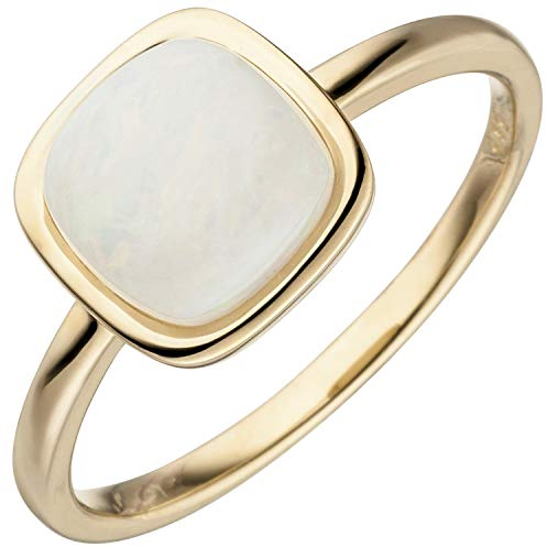 Jobo Damen-Ring aus 585 Gold mit Opal Größe 58
