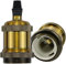 TIANFAN 2Pcs / Pack Edison Schraube ES E27 Glühbirnen Lampenfassung Pendelleuchte (Französisch golden)