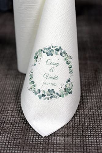 Duni Dunilin Servietten Bedruckt im Digitaldruck mit Foto, Grafik, Logo zur Hochzeit, Taufe, Kommunion, Konfirmation UVM. Größe 40x40cm (20)
