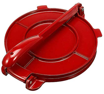 YARNOW Runde Tortilla-Presse aus Hochwertigem Aluminium Langlebige Teigmaschine für Gleichmäßiges von Tortillas Empanadas und für Küchenbedarf