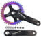 splumzer 170mm Vierkantkurbel für Mountainbike mit 104 Lochkreis 32/34/36/38T Kettenblatt, Wide Narrow Aluminium Alloy MTB Kurbel