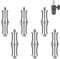 Selens 6 Pcs Standard 3/8 to 1/4 Adapter Thread Screw Spigot Stud Metal Male Convertor for Light Stand Tripod Monopod Photo Studio Hot Cold Shoe Mount Ball Head Flash Lighting Receiver Trigger