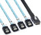 ADCAUDX Cable Mini SAS a SATA: 1 m SFF-8087 a SATA Cable de conexión directa Mini-SAS controlador a 4 discos duros SATA, 3.3 pies
