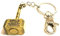Silver Knight Antique Gold Tone Mjölnir Thor's Hammer Charm/Keyring, Viking Keyring, Thor's Hammer Keychain, Mjölnir Keyring, Norse, Superheroes Jewellery, Bronze, 155mm