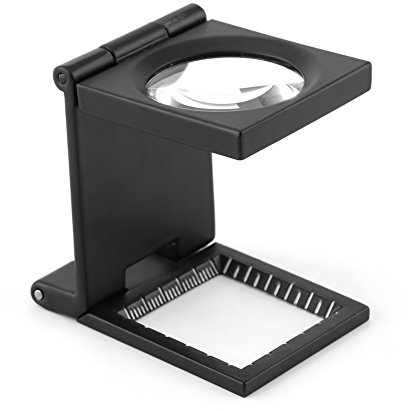 GOTOTOP Lupe optisch faltbare lupe klappbare led leselupe mit beleuchtung klapplupe zinklegierung faltlupe fadenzähler messlupe zink legierung klappbarer leinentester handbetriebene werkzeuge taschenl