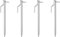 Set 4X Bodenanker Sturmanker 41cm Ø18mm Stahl mit Öse & Haken Hering Zelthering Camping