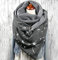 Damen Dreieckschal,Winter Warm Schal mit Knopf Vintage Elegant Lässige Winterschal Deckenschal Halstuch Scarf Weicher Wickel Großer Poncho Cape Herbstschal Dreieckstuch Lange Stola,Blumen