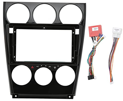 Akozon Car Radio Stereo Android Autoradio Stereo 2DIN 9 Zoll Auto Stereo Radio Blende Bulit in Canbus für Android Navigation Panel Rahmen für Mazda 6 2004-2016