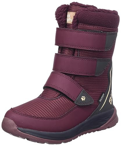 Jack Wolfskin Unisex Kinder Polar Boot Texapore High Vc K Schneestiefel, Boysenberry, 28 EU