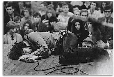 ELedvb Jim Morrison Collapsed on StageCanvas Poster decorativo su tela poster da parete e stampa artistica moderna camera da letto familiare poster decorativo 20 x 30 cm