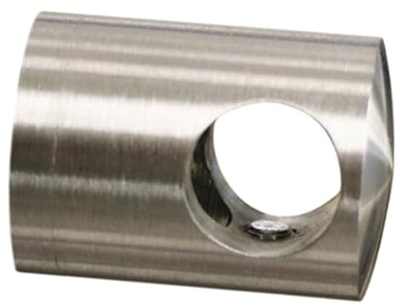 Querstabhalter für Ø Stab 12 mm und flachen Anschluss Edelstahl V2A Traversenhalter Rohrclip Handlauf VA Treppengeländer Geländer Treppen Balkongeländer Terrassengeländer Balkon Terrasse 1 Stück