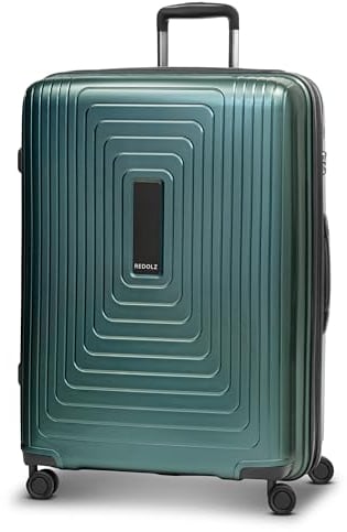 REDOLZ sehr großer Hartschalen L+ Trolley | 52 x 34 x 77 cm | mit Dehnfalte von 123 auf 140 Liter erweiterbar | Ultra-leicht nur 4,4 kg (Essentials 14)
