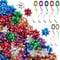 Dooozy 100 Pcs 1 Mini Geschenkschleifen Selbstklebend Set, 7 Metallisch Farbe Geschenk Schleife für Festival Weihnachten Geschenkverpackung