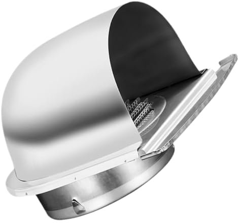 COLLBATH 1pièces Ventilation Acier U-type Pour Hottes De Cuisine Évent Extérieur Anti-pluie Et Anti-rongeurs Design Élégant Et