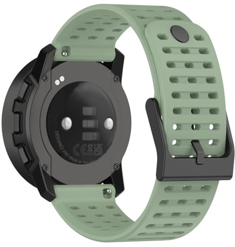 Yoktburu 22mm Cinturino per Suunto 9 Peak/9 Peak Pro, Silicone Sport Band Morbido Braccialetto Compatibile con Suunto 5 Peak/Suunto Vertical (verde)