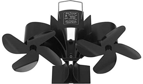 Hyuduo Kaminventilator, Holzofenventilator, Kaminventilator mit 8 Flügeln, Nicht Elektrisch, Wärmebetriebene Herdventilatoren für Gas-/Pellet-/Holz-/Holzofen, Kaminventilatoren