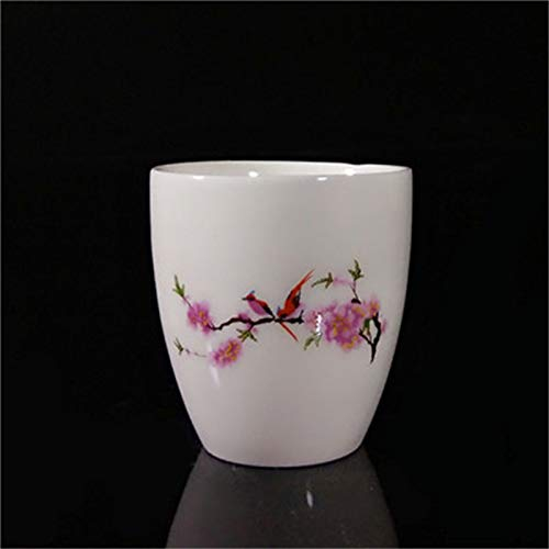 QTANZIQI Verres à Shot coquetiers en Porcelaine Blanche Peints à la Main, Lot de 6, idéaux pour la Maison, la Cuisine et Le Restaurant, 4,8 x 4,9 cm Silk Pillowcase