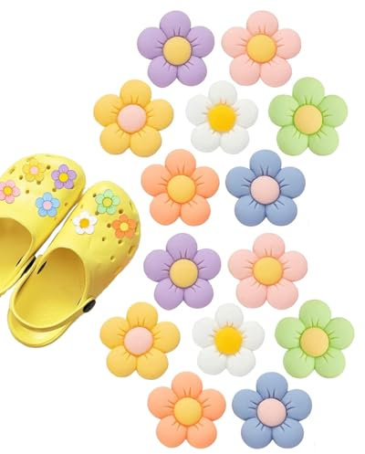 AORHOFJ 14 Piezas de Zapatos Colgantes, Flores para Zapatos, Colgantes de Flores, para Zapatos, Colgantes de Flores, para, Accesorios para niñas, niños y Adultos,Adornos Crocs,Charms Crocs