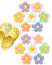 AORHOFJ 14 Piezas de Zapatos Colgantes, Flores para Zapatos, Colgantes de Flores, para Zapatos, Colgantes de Flores, para, Accesorios para niñas, niños y Adultos,Adornos Crocs,Charms Crocs