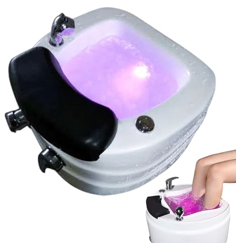 pealiritansemen Vasca Idromassaggio per Pedicure, Ciotola Portatile per Spa per Piedi, Vasca per Pedicure in Acrilico, Lavandino per Pedicure, per La Cura dei Piedi del Salone di Casa