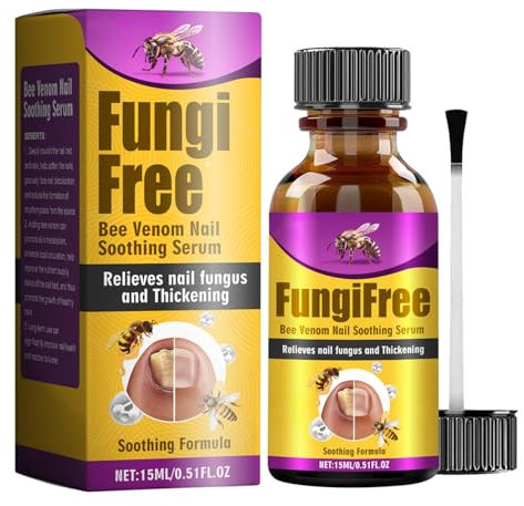 Bee Venom Nail Treatment Serum, Natural Bee Venom Nail Serum, Ingrown Toenail Treatment Drop, Nail Growth and Repair Serum, Fungal Nail Treatment, Nail Fungus Treatment for Toenail
