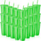 24 Pcs Reusable Cups with Lids and Straws 24 oz Glitter Iced Coffee Tumbler Plastic Travel Mug Cup for Smoothie Juices Birthday Sleepover Party Supplies (Fluorescent Green)