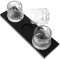 IMIKEYA 3St Kerzenhalter aus Glas Kerzenhalter für Zuhause Esstischdekoration Kerzenhalter Dekorationen wohnzimmermöbel home decor Wohnkultur Kerzenständer praktische kerzenhalter Holz
