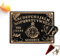 Planche à pendule de 30,5 cm - En bois de divination noire - Planche magique gravée Ouija - Pour message métaphysique de bonne aventure