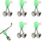 YAPKOLV 5 Pcs Anti-Fall Klingel Angel Bissanzeiger Glocke Angeln Meeresfischen Freien Angelruten Angelzubehör