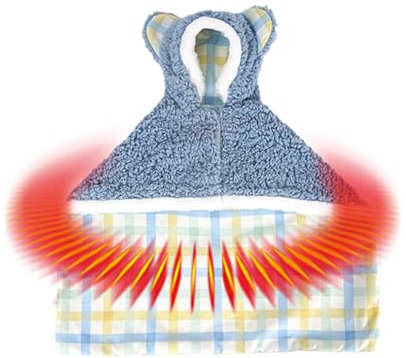 Kleine Haustierdecke, Hunde-Winterdecke mit Hut, bequeme Umhangdecke für Hunde und Katzen, verdickte Wintermützendecke für Haustiere