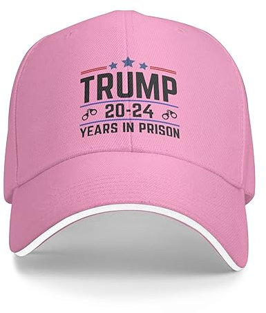 Donald Trump 2024 Jahre im Gefängnis Geschenke Grau Klassische Snapback-Mütze Kappe Hip Hop Stil Einfarbig Verstellbare Papa-