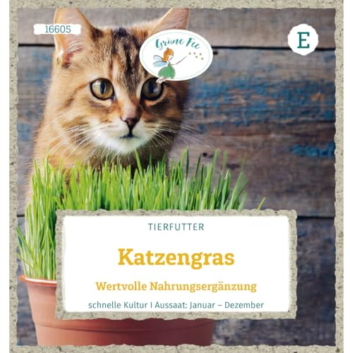 Grüne Fee - Katzengras Wertvolle Nahrungsergänzung Samen - 16605