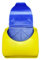 Children's Plastic Post Box Toy, Yellow and Blue, Climbing Frame Accessory