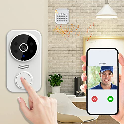 Smart Wireless Video Doorbell with HD Night Vision, WiFi Intercom for Home and Business Security