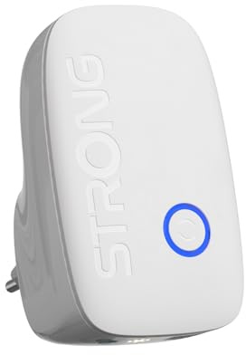 STRONG Ripetitore WiFi AC1200, Amplificatore WiFi Dual Band | 1200 Mbps, Dual Band, Ripetitore WiFi, Amplificatore WiFi, WPS, Porta LAN, Access Point, Streaming HD