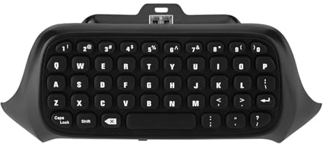 Phefop Mini Tastiera per Controller, Chatpad ABS 2.4G con 47 Tasti, Portata di 10 M, Digitazione Rapida con il Pollice, Immissione Testo Semplice per Chat di Gioco su Console