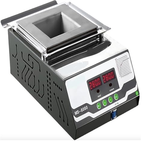 MS-8080 Affichage Numérique Intelligent 400W Étain Fondu 2.1KG Température Réglable Carré Sans Plomb Four À Étain De Pot À Souder