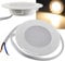 ChiliTec LED Einbauleuchte Treppenlicht 230V Stufenleuchte für Unterputz Dosen 2Watt 230Lumen Leuchte für 60mm UP-Dosen Stufenbeleuchtung Schraubenlose Montage Warmweiß