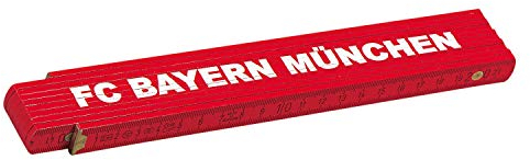 FC Bayern München Zollstock Schmiege 2 Meter Holz