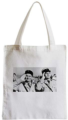 Fabulous Große Einkaufstasche Tragetasche Foto von Star Berühmte Louis De Funès Schauspieler Alt Französisch Kino Original 3 Cops