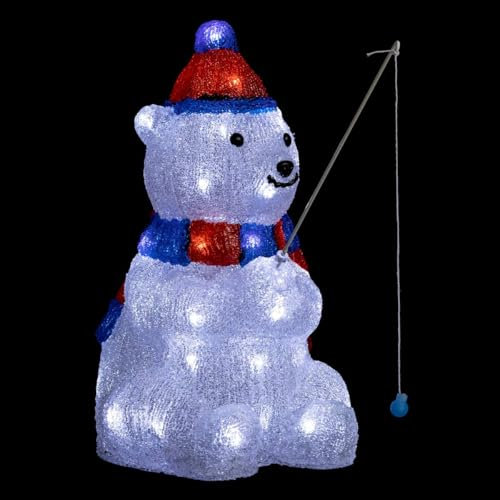Feeric Lights et Christmas - Ours Lumineux extérieur h39cm 40 LED + transfo