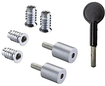 Quality Roller Sash Window Stop Restrictor for Child Safety and Security - Comes with Key Included (Satin Chrome)