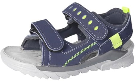 RICOSTA Mädchen und Jungen Sandale TAJO, Kinder Sandalen, Weite: MITTEL, waschbar, Sommerschuhe, Freizeitschuhe, offene Schuhe, Nautic/teer (180), 40 EU