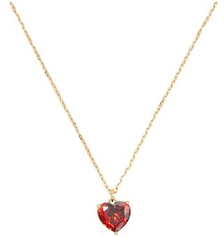Kate Spade New York My Love January Pendant Necklace Garnet/Gold One Size