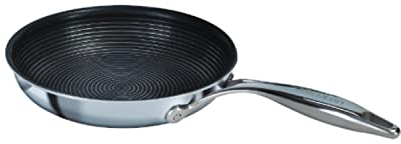 Circulon SteelShield C Series - Sartén de acero inoxidable de 22 cm, sartén de inducción con antiadherente híbrido, apto para utensilios de cocina de metal y apto para lavavajillas
