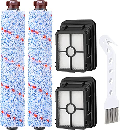 Bürstenrolle Filter Zubehör Kompatibel mit Bissell Crosswave 17132, 2225N, 2582N, 25821, 2519, 1785, 1926 serie,3-in-1 1868F Milti-surface Bürste und 1866 Vakuum Filter für Bissell Crosswave