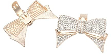 Schleife Strass Schuhdekorationen Clip Schuhklemme Charm Schnalle Hochzeit Braut High Heel Glänzende Clips Zubehör für Frauen dekorative Schuhclips Strass für Frauen Schuhe Hochzeit Kristall
