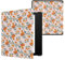 kwmobile Étui Compatible avec Amazon Kindle Oasis 10. Generation Coque - Étui à Rabat magnétique Tablette eReader Similicuir - Jaune-Vert-Beige