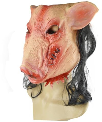 BESTonZON Gruselige Halloween-Maske Halloween-Atmosphäre Schweinekopfmaske einzigartig sicher Cosplay-Maske halloween kostüm halloween costume terrifier maske Cosplay-Party-Maske Zhu Bajie