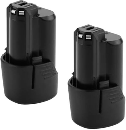 BURGARDEN 2PC 10.8V-12V 3000mAh Batteria di Ricambio per Bosch 2607336013 2607336014 BAT411 BAT411A BAT412 BAT412A BAT413 BAT413A BAT414 D-70745 GSR GDR 10.8-LI